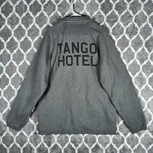 The Hundreds x Tango Hotel Jacket Men XL Grey‎ Snap Front Streetwear